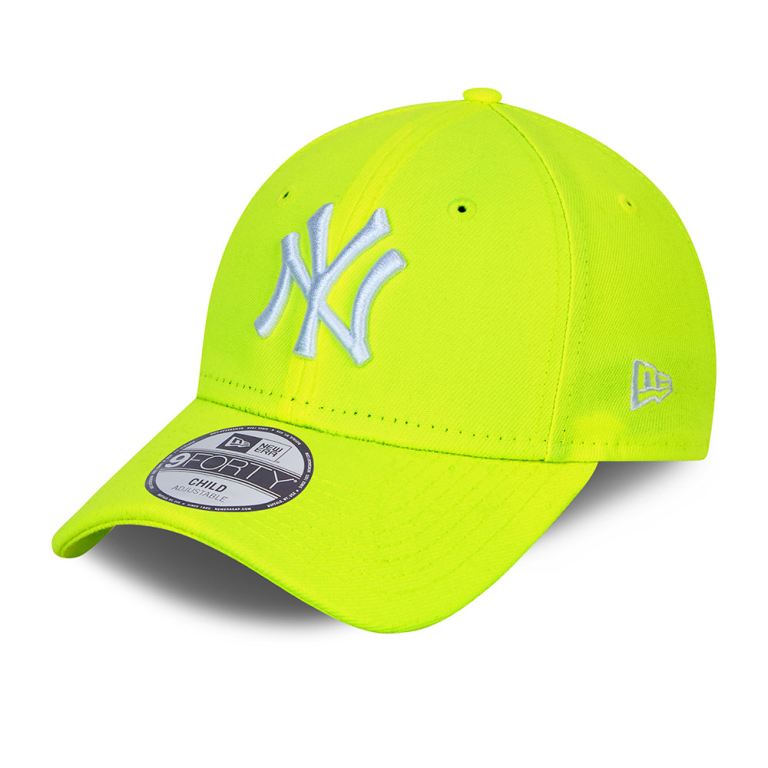 Gorras New Era 9forty Amarillos - New York Yankees Neon Pack Kids 68052DTMG